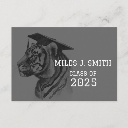 Unieke Afstuderen RSVP Enclosure Kaart met QR-code (Voorkant)