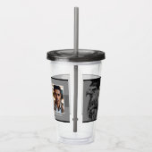 Unieke Afstuderen Twee Foto Drinkware Acryl Drinkbeker (Rechts)