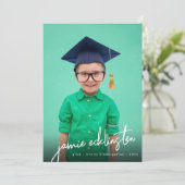 Unieke Afstuderen voor aangepaste tekstfotoKinderg Aankondiging (Staand voorkant)