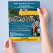 Unieke afvalverwijdering flyer (Hand)