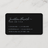 Unieke Amerikaanse Abstracte monogram Eagle Blue Visitekaartje (Achterkant)