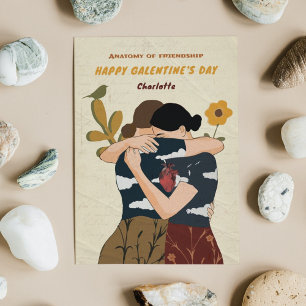 Unieke Anatomie van Vriendschap Galentine's Day Ka Feestdagen Kaart
