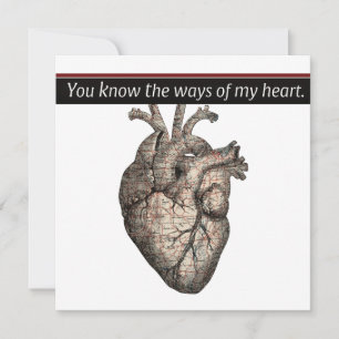Unieke Anatomische Hart/Kaart Tekening Valentijn 5 Feestdagenkaart