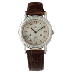 Unieke Antiek Romeinse Numerieke Rustic Horloge