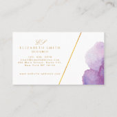 Unieke aquarel Modern Visitekaartje (Achterkant)