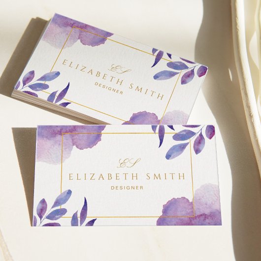 Unieke aquarel Modern Visitekaartje
