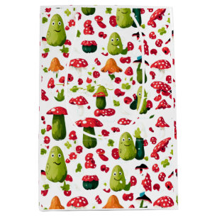unieke augurk en paddestoel Medium Gift Bag Medium Cadeauzakje