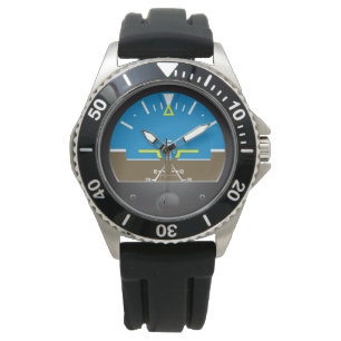 Unieke Aviator Watch: Kunstthorizon  Horloge