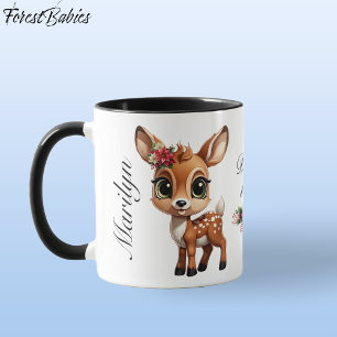 Unieke Baby Herten, Fawn, Doe 🦌 🎄Deer-ly Geliefd Mok
