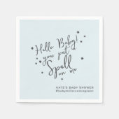 Unieke Baby Spell Halloween Boy Baby shower Papier Servet (Voorkant)