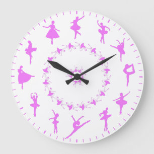 Unieke Ballerina Silhouetten Thema Grote Klok