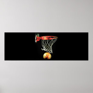 Unieke Basketbal Kunstwerk Deur Poster Print
