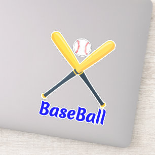 Unieke Bats & Balls (Sport) Baseball Sticker