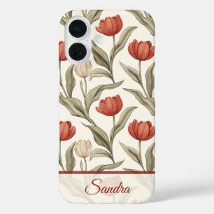 Unieke Beste Vriend Geschenk Tulp Maatwerk iPhone 16 Hoesje