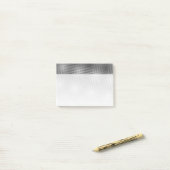 Unieke Black and White Moiré Pattern Artsy Post-it® Notes (Op bureau)