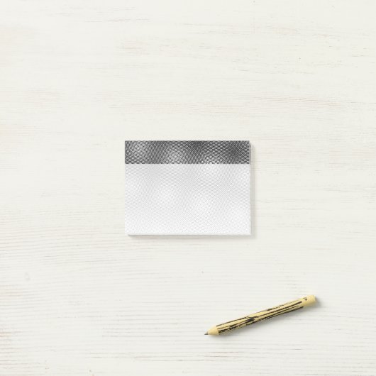 Unieke Black and White Moiré Pattern Artsy Post-it® Notes (Op bureau)