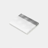 Unieke Black and White Moiré Pattern Artsy Post-it® Notes (Schuin)