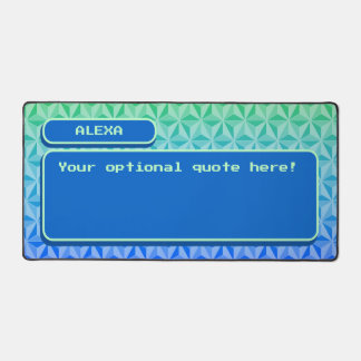 Unieke blauw groen cool retro gaming bureaumat