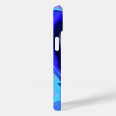 Unieke Blauwe en Witte Marmer Fluid Art Case-Mate iPhone Case (Achterkant / Rechts)