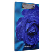 Unieke blauwe roos bloem klembord (Rechts)