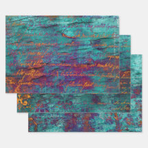 Unieke blauwgroen pauw, magenta, paarse blauwe tex