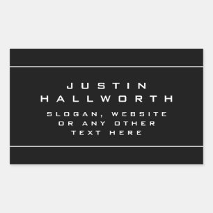 Unieke blik zwart-wit rechthoekige sticker