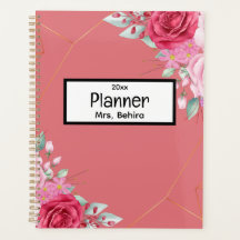 Unieke bloemen Terug naar School Planner