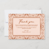 Unieke Boheemse bruiloft Dank u kaarten (Voorkant)