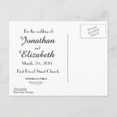 Unieke Boho Chic Bewaar de datum Aankondigingskaart (Achterkant)