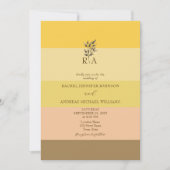 Unieke Boho Fall bruiloft uitnodiging (Voorkant)