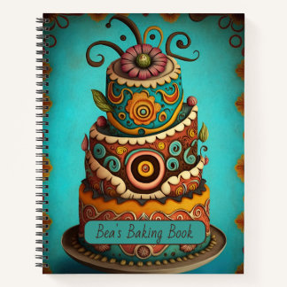 Unieke boho Layer Cake, Recipe Notitieboek