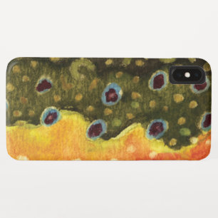 Unieke Bronforel voor Fly Fishing Angler's iPhone XS Max Hoesje