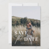 Unieke bruiloft Bewaar de datumfoto Kaart (Voorkant)