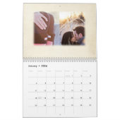 Unieke bruiloft gepersonaliseerde foto gastenboek kalender (Jan 2026)