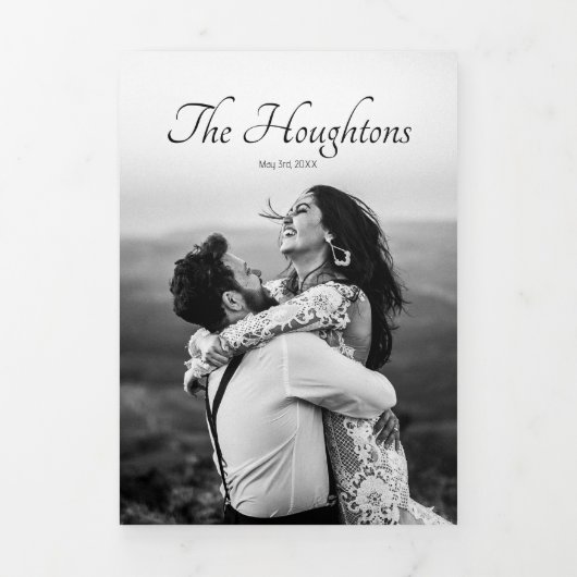 Unieke bruiloft Save the Date Aankondiging (Cover)