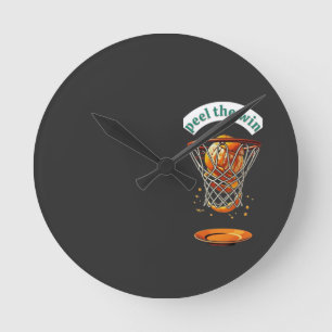 Unieke cadeaus voor basketballiefhebbers schillen ronde klok