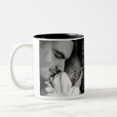 Unieke cadeaus voor vader mok met twee kleuren (Links)