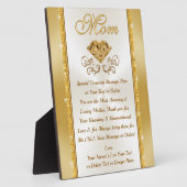 Unieke cadeautjes voor moeders, personaliseer Plaq Fotoplaat (Zijkant)