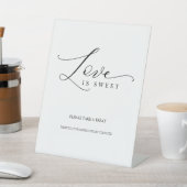 Unieke Calligrafie Script Love is Sweet Reclamebord Met Voetstuk (Insitu)