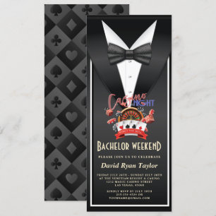 Unieke Casino Nacht Smoking Bachelor Weekend Kaart