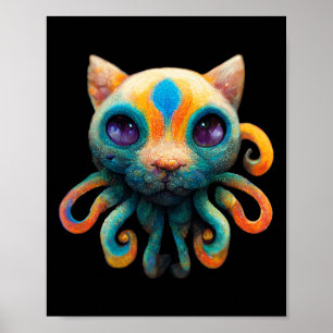 Unieke Cat Octopus Genetics - Draag op Halloween Poster