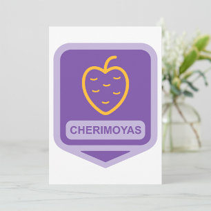 Unieke Cherimoya Fruit Graphic Aanpasbaar Kaart