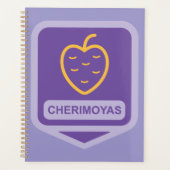 Unieke Cherimoya Fruit Graphic Aanpasbaar Planner (Voorkant)