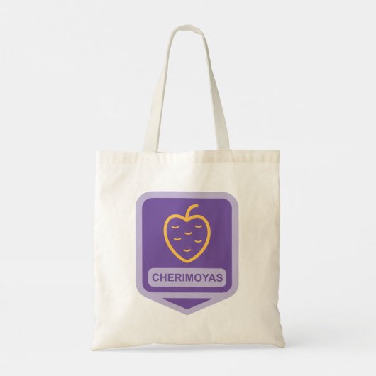 Unieke Cherimoya Fruit Graphic Aanpasbaar Tote Bag (Achterkant)