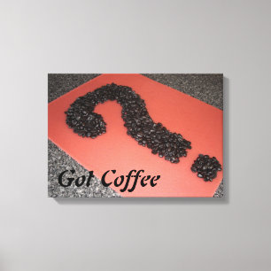 Unieke Coffee Bean Art Canvas Afdruk