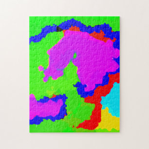 Unieke Colorful Art Multicolor Abstract Splash Legpuzzel