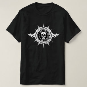 Unieke Cool Rock Music Heavy Metal Skull Splatter T-shirt