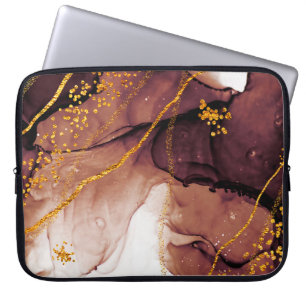 Unieke creativiteit. Kunst&Gold. Geïnspireerd door Laptop Sleeve