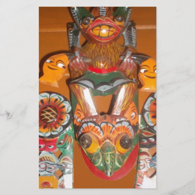 Unieke culturele kunst - Sri Lankaans/Indonesisch  (Voorkant)