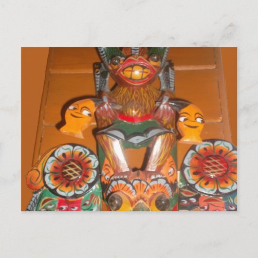 Unieke culturele kunst - Sri Lankaans/Indonesisch  Briefkaart (Voorkant)